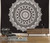 White Black Aesthetic Room Décor Mandala Tapestry