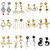 1 Pair Stainless Steel Bee Screw Expander Stretcher Dangle Earrings (8mm)