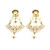 1 Pair Stainless Steel Bee Screw Expander Stretcher Dangle Earrings (8mm)