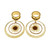 1 Pair Stainless Steel Bee Screw Expander Stretcher Dangle Earrings (8mm)