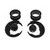1 Pair Stainless Steel Bee Screw Expander Stretcher Dangle Earrings (8mm)