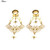 1 Pair Stainless Steel Bee Screw Expander Stretcher Dangle Earrings (6mm)