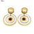 1 Pair Stainless Steel Bee Screw Expander Stretcher Dangle Earrings (6mm)