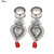 1 Pair Stainless Steel Bee Screw Expander Stretcher Dangle Earrings (6mm)