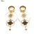 1 Pair Stainless Steel Bee Screw Expander Stretcher Dangle Earrings (6mm)