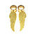 1 Pair Stainless Steel Bee Screw Expander Stretcher Dangle Earrings (6mm)