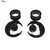 1 Pair Stainless Steel Bee Screw Expander Stretcher Dangle Earrings (6mm)