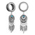 2pc Anodized Thread Ear Tunnel and Plugs Vintage Hollow Ear Piercing (12mm)