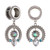 2pc Anodized Thread Ear Tunnel and Plugs Vintage Hollow Ear Piercing (18mm)