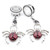 2PC Water Drop Cross Flower Skull Dangle Stainless Earrings (16mm-25mm)