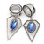 2PC Water Drop Cross Flower Skull Dangle Stainless Earrings (16mm-25mm)