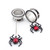 2PC Water Drop Cross Flower Skull Dangle Stainless Earrings (16mm-25mm)