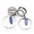 2PC Water Drop Cross Flower Skull Dangle Stainless Earrings (16mm-25mm)