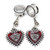 2PC Water Drop Cross Flower Skull Dangle Stainless Earrings (16mm-25mm)