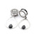 2PC Water Drop Cross Flower Skull Dangle Stainless Earrings (16mm-25mm)
