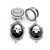 2PC Water Drop Cross Flower Skull Dangle Stainless Earrings (16mm-25mm)