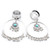 2PC Water Drop Cross Flower Skull Dangle Stainless Earrings (16mm-25mm)