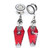 2PC Water Drop Cross Flower Skull Dangle Stainless Earrings (16mm-25mm)