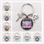 Vintage Hippie Peace Sign Van Bus Keychain
