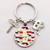 Vintage Hippie Peace Sign Van Bus Keychain