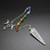Natural 7 Chakra Stone Crystal Pendulum