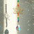 Hanging Lotus Crystal Suncatcher