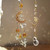 Hanging Lotus Crystal Suncatcher