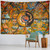 Landscape Ancient Buddhist Thangka Painting Tapestry 150x150cm