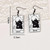 1 Pair of Black and White Fortune Card Tarot Card Earrings-1731535318