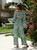 Off  Shoulder Long Sleeve Rayon Cotton Boho Set