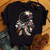 Fashion Dreamcatcher Female Black Tshirt Size XL