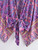 Vintage Purple Floral Boho Kimono Short Robe-1731538939
