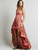 Smock Holiday Lace Up Cotton Long Dress