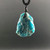 Blue Apatite Rough Raw Quartz Crystal Necklace