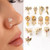 Fashion Flower Moon L Shaped Nostril  Piercing