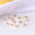 Fashion Flower Moon L Shaped Nostril  Piercing