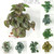 Artificial Peacock Turtle Back Leaf Vine Wall Hanging-1731540725