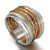Vintage Triple Color Leather Bracelet for Women