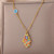 Vintage Turkish Eye Fatima Hand Choker Necklace