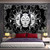 White Black Sun And Moon Mandala Tapestry 95x70cm