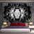 White Black Sun And Moon Mandala Tapestry 230x180cm