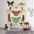 Bohemian Hippie Witchcraft Psychedelic Butterfly Tapestry 150x150cm