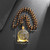 Natural Obsidian Money Buddha Pendant Necklace