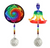 Assorted Chakra Meditation Crystal Suncatcher