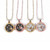 12 Constellations Round Gold Color Chain Necklace