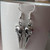 Gothic Bird Skull Earrings