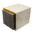 TABLE SIDE SQUARE SEASHELL WHITE