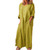 Cotton Casual Solid Color Oversize Kaftan Maxi Loose Dress