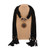 Solid Statement Flower Pendant Scarf Necklace