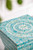 TABLE SIDE SEASHELL SQUARE AQUA FEZ
